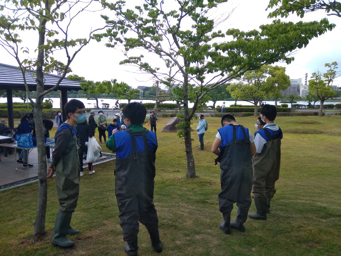 千波湖環境学習会開催