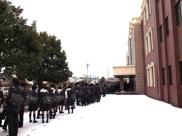 水戸葵陵高校　入試本番！