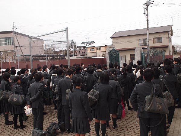 水戸啓明高校　入試本番！