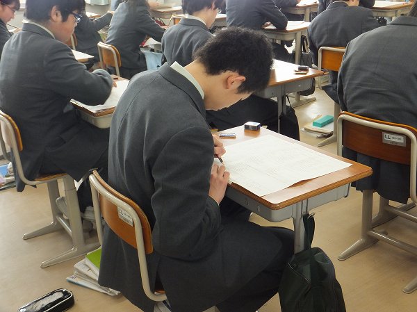１・２年生　学年末総合テスト