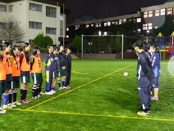 女子サッカー部　葵陵高校と合同練習会を行いました