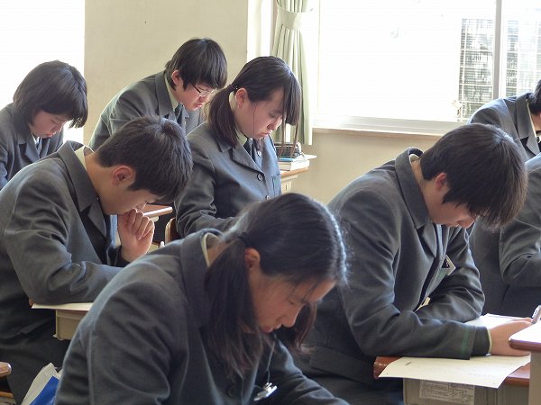 １・２年生外部模試実施　３年生冬期課外II期スタート