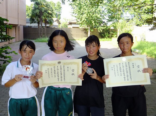 女子ソフトテニス部準優勝＆第５位