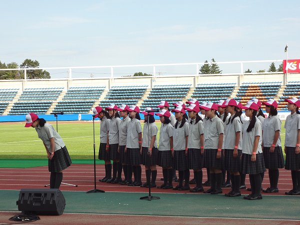 音楽部　全国中学生ラグビーフットボール大会に参加しました