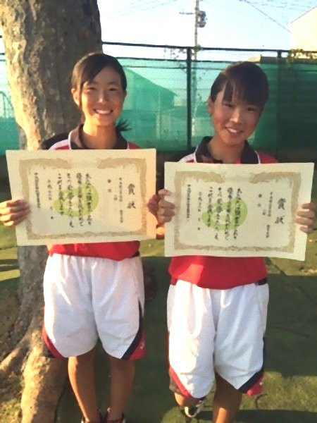 女子ソフトテニス部　中央地区個人戦　準優勝！！