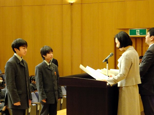 ２学期終業式を行いました